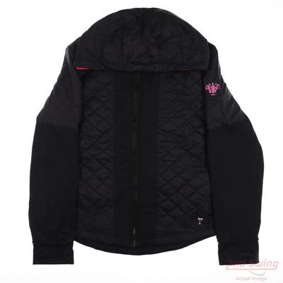 New W/ Logo Womens Golftini Jacket Large L Black MSRP $170