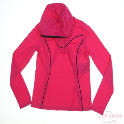 New G-Fore Womens Golf Hoodie Long Sleeve X-Small XS Pink Solid MSRP $175
