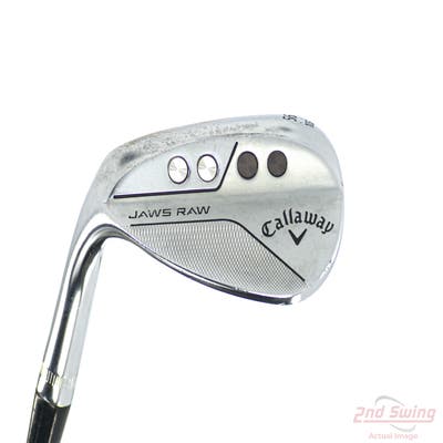 Callaway Jaws Raw Chrome Wedge Sand SW 56° 10 Deg Bounce S Grind Dynamic Gold Spinner TI 115 Steel Wedge Flex Left Handed 35.25in