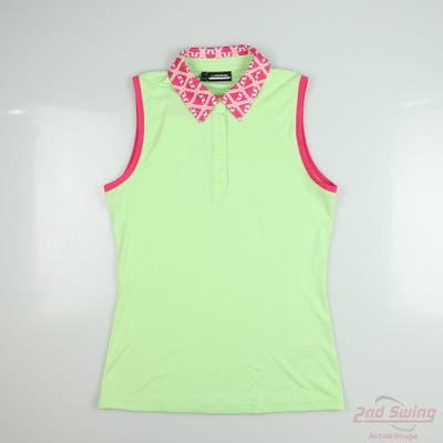 New Womens J. Lindeberg Sleeveless Polo Medium M Multi MSRP $84