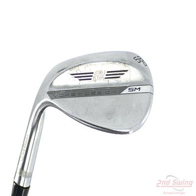 Titleist Vokey SM8 Tour Chrome Wedge Lob LW 58° 12 Deg Bounce D Grind Titleist Vokey BV Steel Wedge Flex Left Handed 35.25in
