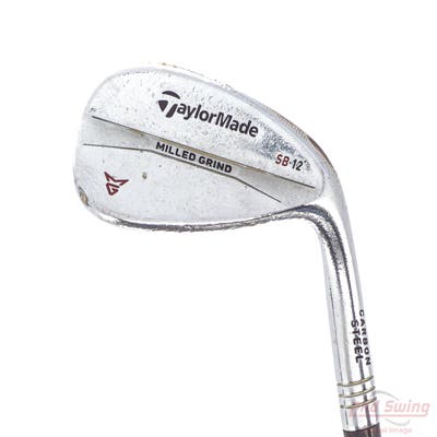 TaylorMade Milled Grind Satin Chrome Wedge Sand SW 56° 12 Deg Bounce Stock Steel Shaft Steel Wedge Flex Right Handed 35.25in