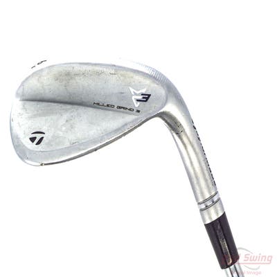 TaylorMade Milled Grind 3 Raw Chrome Wedge Sand SW 56° 14 Deg Bounce HB Project X Rifle 6.0 Steel Stiff Right Handed 35.25in