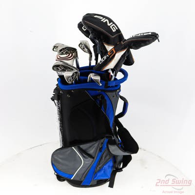 Complete Set of Men's Ping Adams Titleist Odyssey Golf Clubs + NEW Datrek Stand Bag w/Headcovers