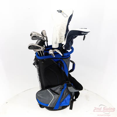 Complete Set of Men's TaylorMade Titleist Odyssey Golf Clubs + NEW Datrek Stand Bag w/Headcovers