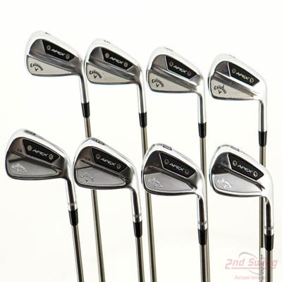 Callaway Apex CB 24/Apex Pro 24 Combo Iron Set 4-PW AW Aerotech SteelFiber i95 Graphite Stiff Right Handed -1/2"