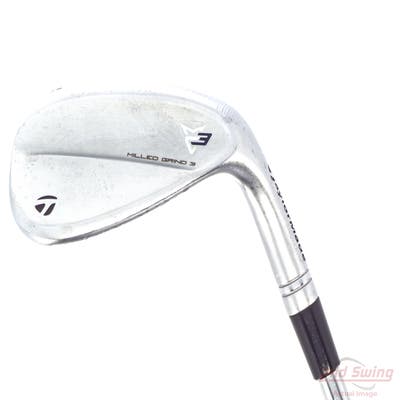 TaylorMade Milled Grind 3 Raw Chrome Wedge Sand SW 54° 11 Deg Bounce SB Project X Rifle 6.0 Steel Stiff Right Handed 34.75in