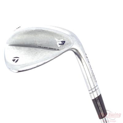 TaylorMade Milled Grind 3 Raw Chrome Wedge Lob LW 58° 12 Deg Bounce HB Dynamic Gold Tour Issue S200 Steel Stiff Right Handed 35.0in