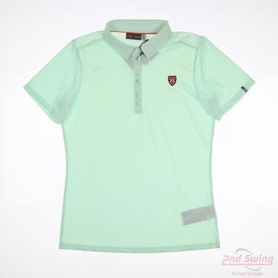 New W/ Logo Womens KJUS Polo Medium M Green MSRP $135
