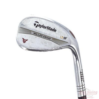 TaylorMade Milled Grind Satin Chrome Wedge Lob LW 58° 9 Deg Bounce SB True Temper Dynamic Gold Steel Wedge Flex Right Handed 35.0in
