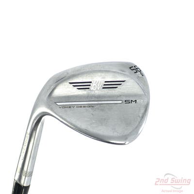 Titleist Vokey SM9 Tour Chrome Wedge Sand SW 56° 12 Deg Bounce D Grind Titleist Vokey BV Steel Wedge Flex Left Handed 35.5in