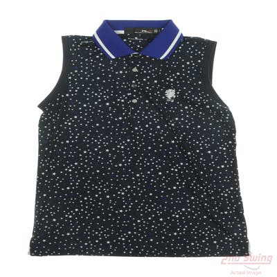 New W/ Logo Womens Ralph Lauren RLX Sleeveless Polo Small S Multi MSRP $99