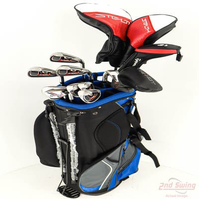 Complete Set of Men's TaylorMade & Odyssey Golf Clubs + NEW Datrek Stand Bag w/Headcovers