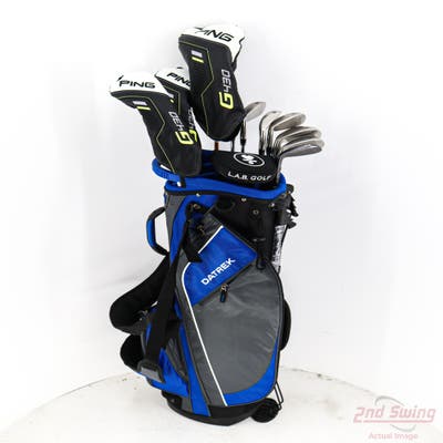 Complete Set of Men's TaylorMade Ping Nike Cleveland Odyssey Golf Clubs + NEW Datrek Stand Bag w/Headcovers