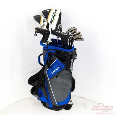 Complete Set of Men's Nike Callaway Cleveland Ping Golf Clubs + NEW Datrek Stand Bag w/Headcovers