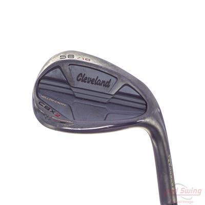 Cleveland CBX 2 Black Satin Wedge Lob LW 58° 10 Deg Bounce Stock Steel Shaft Steel Wedge Flex Right Handed 35.25in
