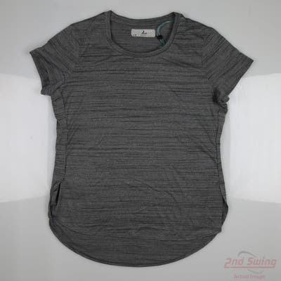 New W/ Logo Womens Level Wear T-Shirt Large L Gray MSRP $35