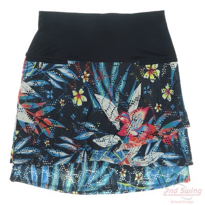 New Womens Lucky In Love Skort Large L Multi MSRP $100