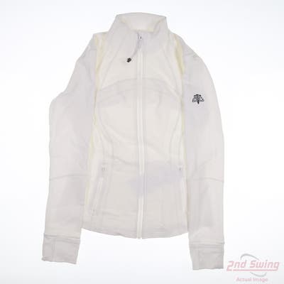 New W/ Logo Womens Lululemon Jacket Medium M White MSRP $125