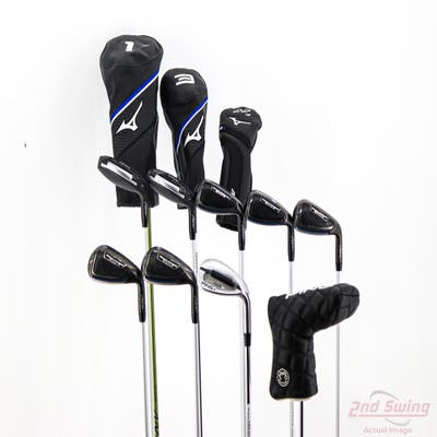Complete Set of Men's Cleveland Mizuno Adams Ping Pyramid Golf Clubs + NEW Datrek Stand Bag w/Headcovers