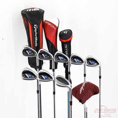 Complete Set of Men's TaylorMade Mizuno Ping Golf Clubs + NEW Datrek Stand Bag w/Headcovers