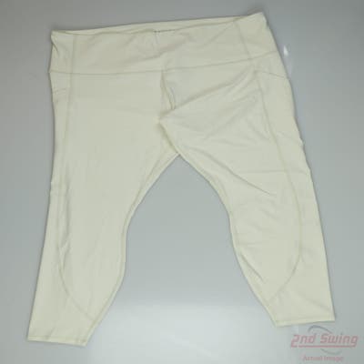 New Womens Greyson Leggings X-Large XL x Ivory MSRP $130
