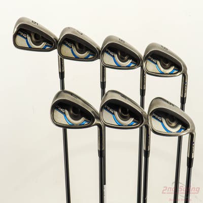 Ping Gmax Iron Set 6-PW AW SW Ping CFS 65 Graphite Graphite Senior Right Handed Blue Dot +1/2"