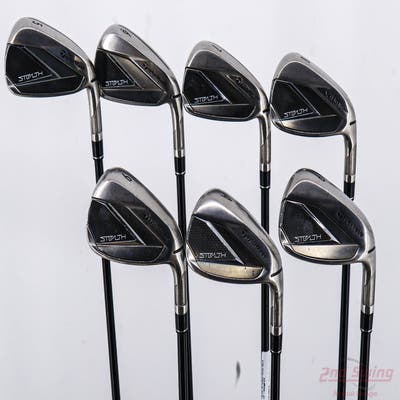 TaylorMade Stealth Iron Set 5-PW AW TM Fujikura Ventus Red 5 Graphite Senior Right Handed -1/4"