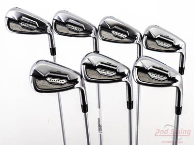 Mint Callaway Quantum Max Fast Iron Set 6-PW AW GW Mitsubishi Eldio White/Silver 40 Graphite Ladies Right Handed -1"