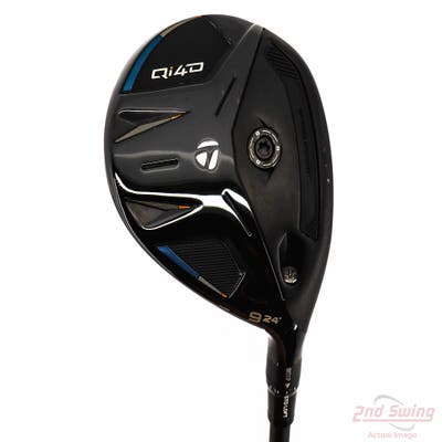 Mint TaylorMade Qi4D Fairway Wood 9 Wood 9W 24° Mitsubishi REAX FW 65 Graphite Stiff Right Handed 41.5in