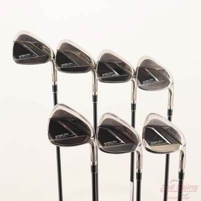 TaylorMade Stealth Iron Set 5-PW AW TM Fujikura Ventus Red 6 Graphite Regular Right Handed STD