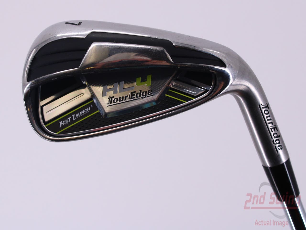 Tour Edge Hot Launch 4 Single Iron 7 Iron FST KBS Tour 90 Steel Stiff Right Handed 37.0in