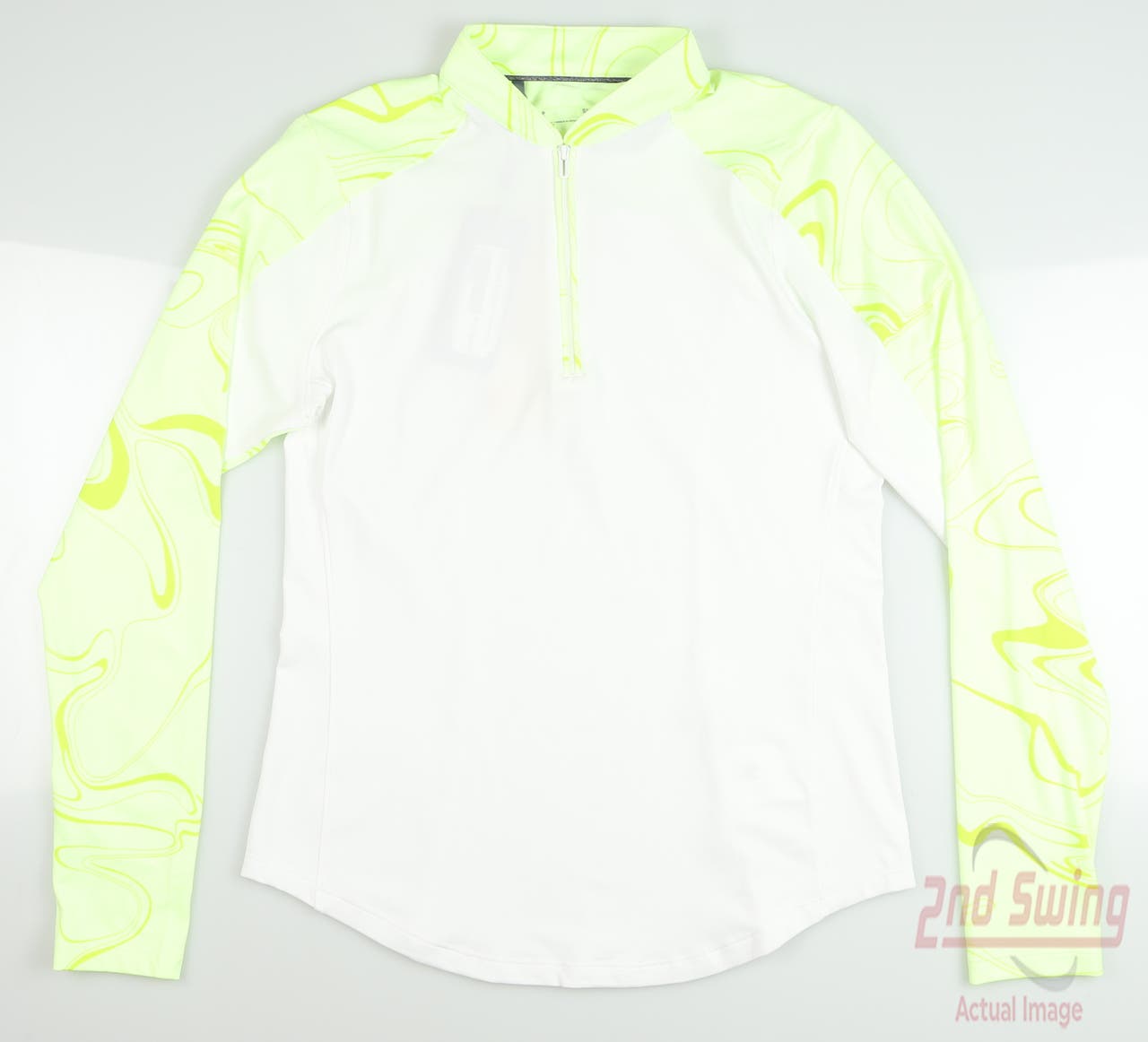 New Womens Under Armour Golf 1/4 Zip Pullover Small S White MSRP $65 UW1270