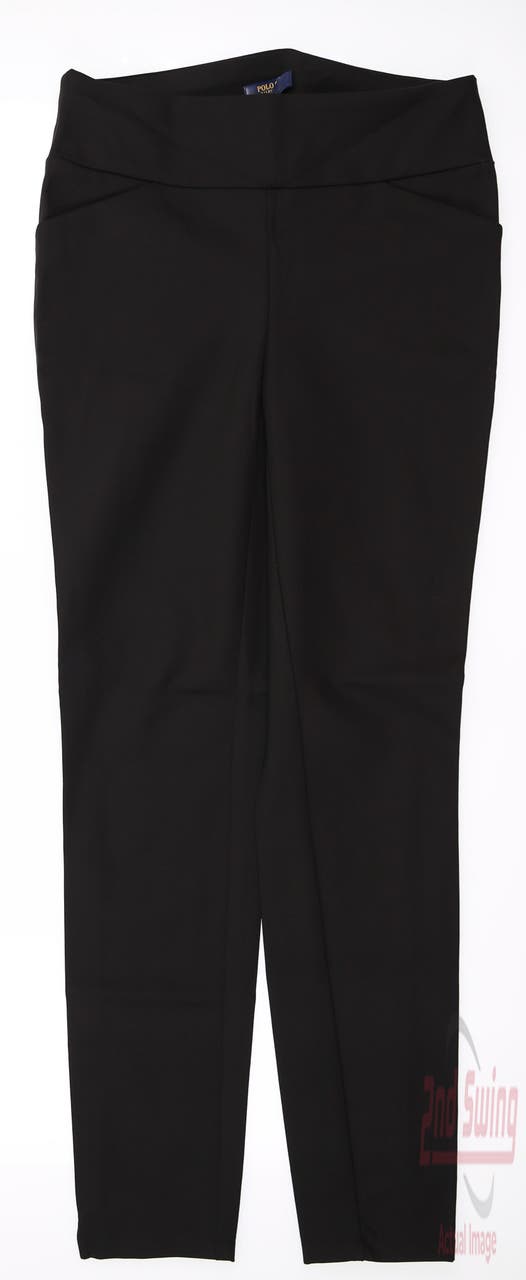 New Womens Ralph Lauren Golf Pants 2 Black MSRP $168