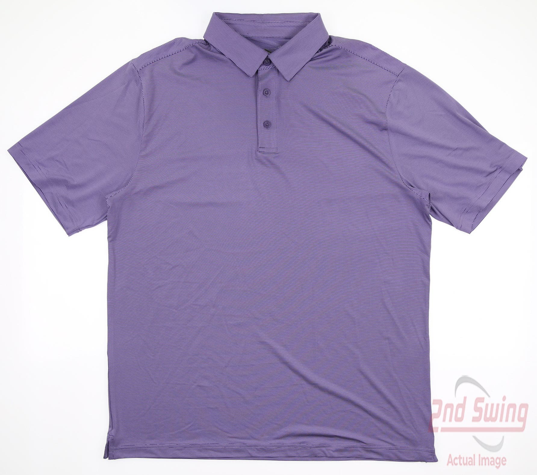 New Mens Under Armour Golf Polo Large L Purple MSRP $55 | 2nd Swing Golf