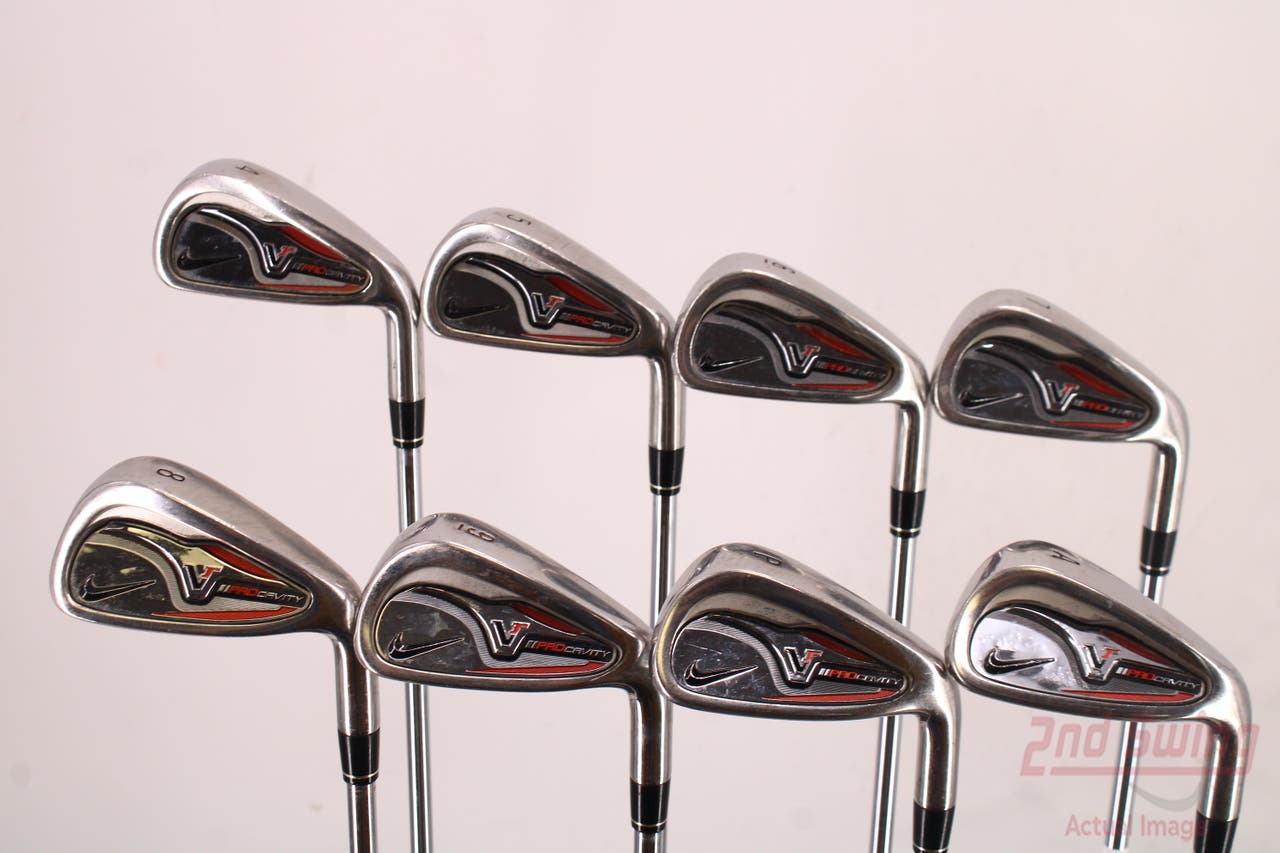 Nike Victory Red Pro Cavity Iron Set 4-PW GW True Temper Dynalite 110 Steel Stiff Right Handed 38.0in
