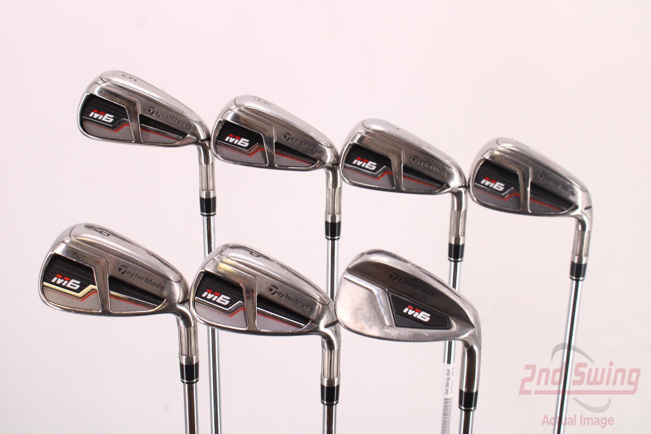 TaylorMade M6 Iron Set 5-PW GW FST KBS MAX 85 Steel Regular Right Handed 38.25in
