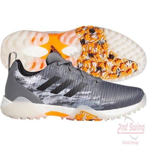 New Mens Golf Shoe Adidas Codechaos 22 Medium 11.5 Grey/Black/Orange MSRP $150