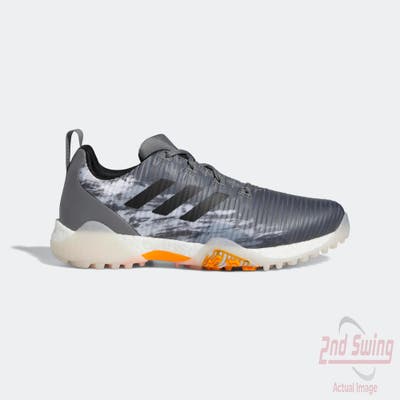 New Mens Golf Shoe Adidas Codechaos 22 Medium 15 Grey/Black/Orange MSRP $150