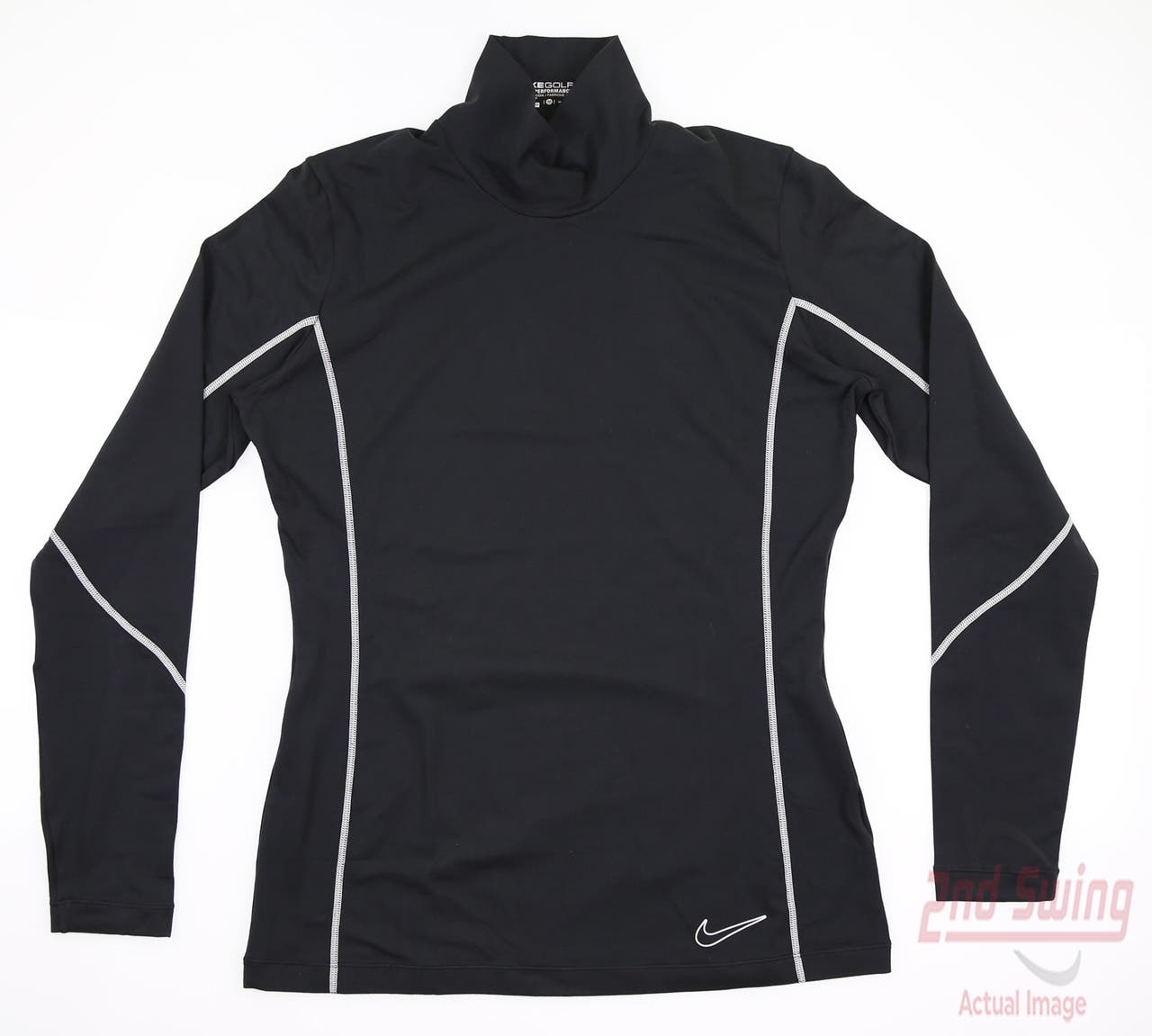 New Womens Nike Golf Base Layer Medium M Black MSRP $80 487790