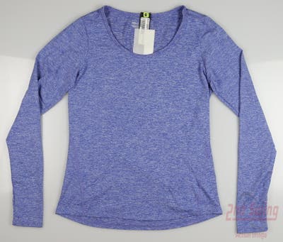 New Womens Straight Down Golf Long Sleeve X-Small XS Blue MSRP $86 W14199