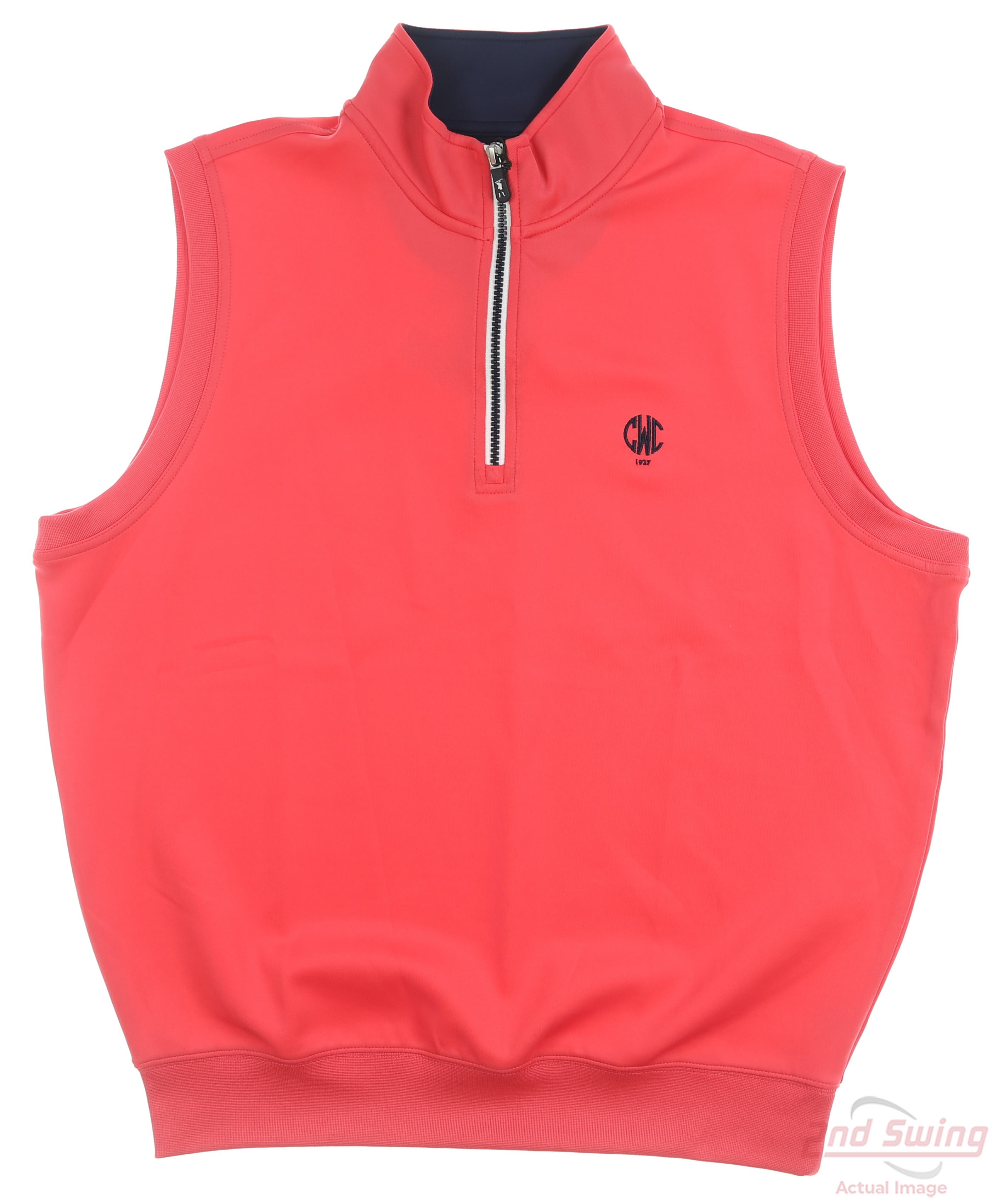 New W/ Logo Mens Fairway & Greene Golf Vest Medium M Red MSRP 100