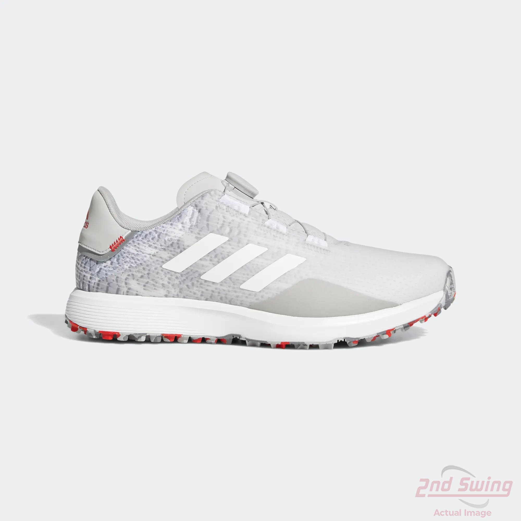 New Mens Golf Shoe Adidas S2G SL BOA Medium 7.5 Grey/White/Grey MSRP