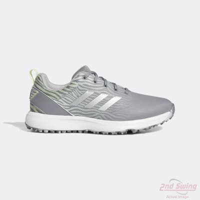 New Womens Golf Shoe Adidas S2G SL Medium 6 Grey/Silver/Lime MSRP $90