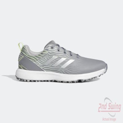 New Womens Golf Shoe Adidas S2G SL Medium 6 Grey/Silver/Lime MSRP $90
