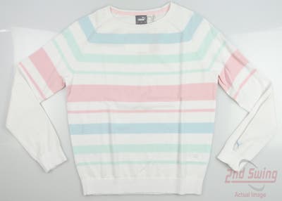 New Womens Puma Ribbon Sweater Small S Multi MSRP $80 599268 05