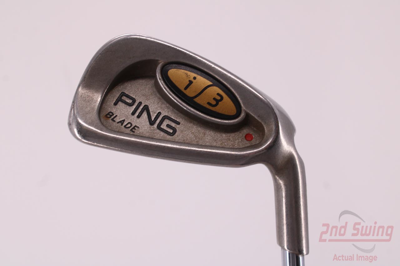 Ping i3 Blade Single Iron 6 Iron Ping CFS with Cushin Insert Steel Stiff Right Handed Red dot 37.5in