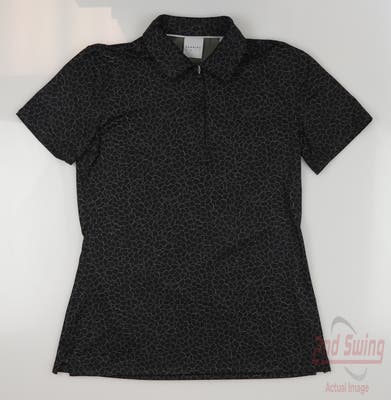 New Womens Dunning Polo X-Small XS Black MSRP $79