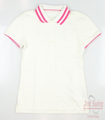 New Womens Tory Sport Polo X-Small XS Snow White MSRP $100