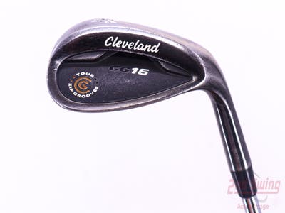 Cleveland CG16 Black Zip Groove Wedge Sand SW 56° 14 Deg Bounce Cleveland Traction Wedge Steel Wedge Flex Right Handed 36.5in